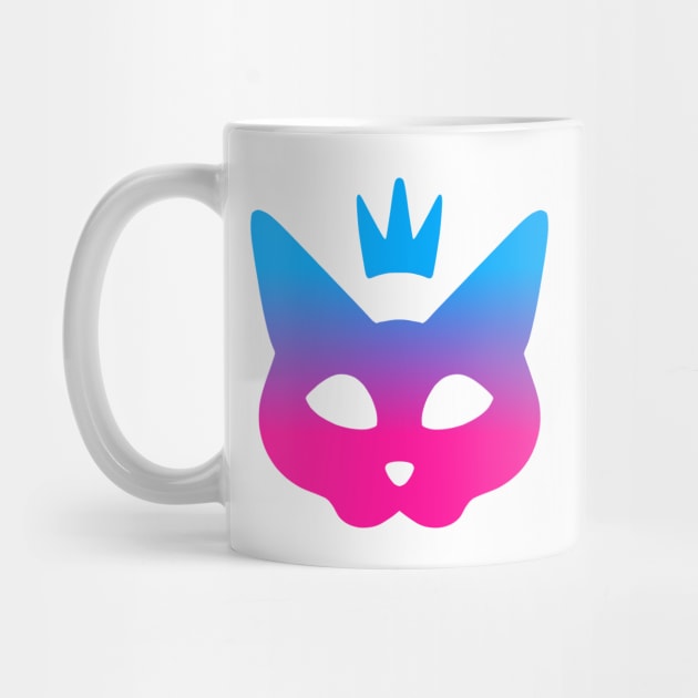 Cat Queen - Blue & Pink by ALH